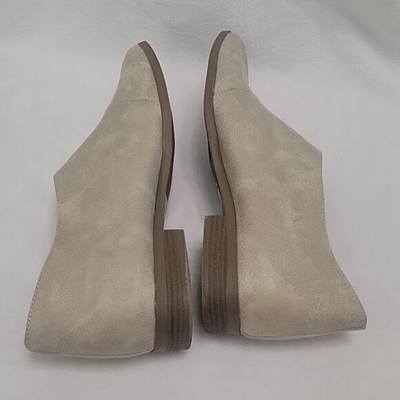Qupid Beige Open Side Ankle Boots Size 8 - Picture 6 of 8